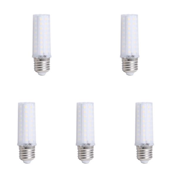 5 Pack -12W LED Corn Bulb E27