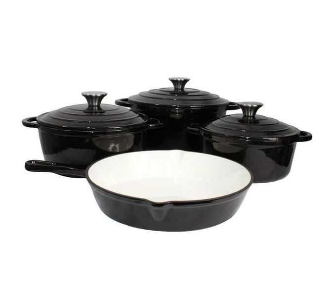 Quality Cast Iron Cookware Set - 7 Piece