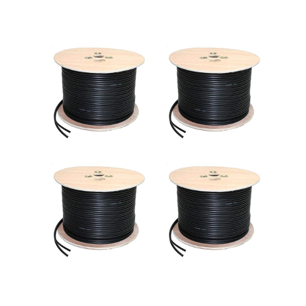 100M Rolls - RG59 &amp; Power Cable for CCTV Cameras - Pack of 4