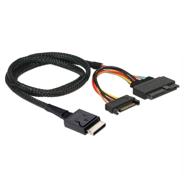 Gen 4 Oculink SFF-8611 4I to PCIe SFF-8639 U.2 NVMe Server Cable