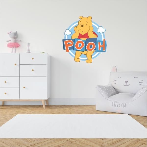 Winnie The Pooh Clouds Kids Decal Vinyl Sticker