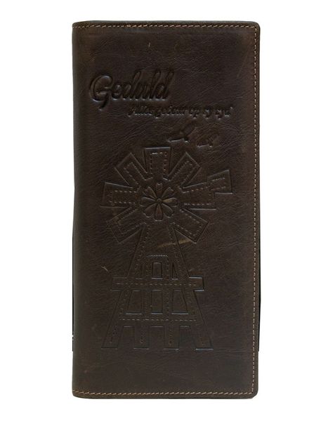 Fino HL-1410 Genuine Leather Windmill Card Wallet with SD Card Holder &amp; Box