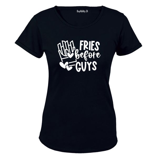 Fries Before Guys - Valentine - Ladies - T-Shirt