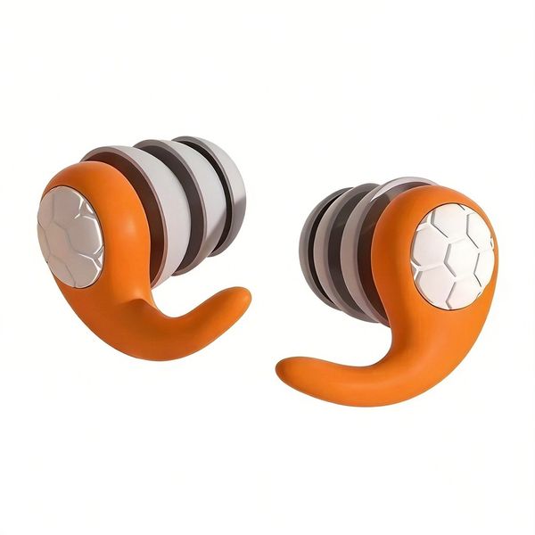 Soft Silicone Earplugs Noise Canceling Waterproof Comfortable Fit 1 Pair