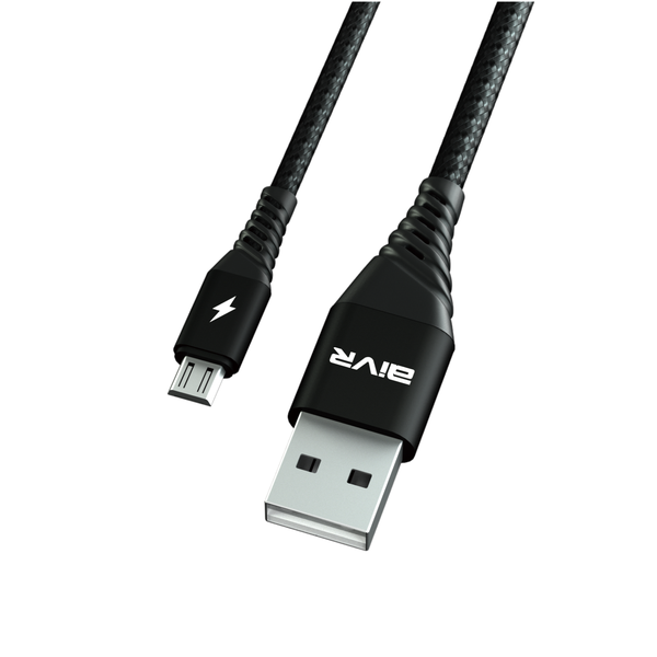 AIVR - K008 - 3A - USB To Micro USB Data &amp; Sync Cable - Black - 1M