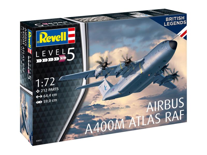 Revell 1/72 Airbus A400M Atlas "RAF" Plane Plastic Model Kit