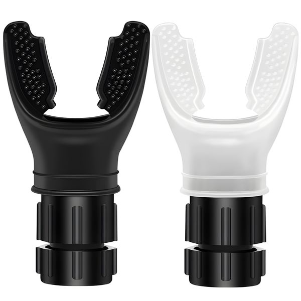 2Pieces Breathing Exercisers Set with Variable Settings Lung Trainer for Oral
