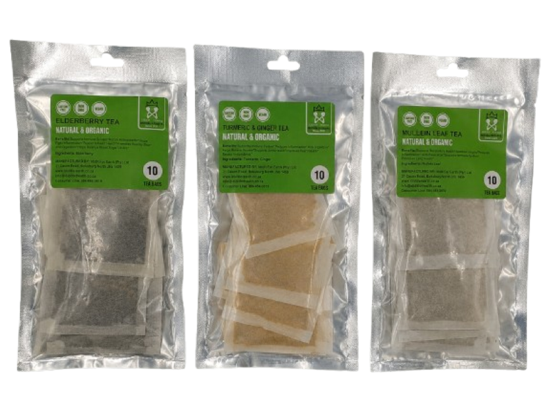 Ididit For Earth Wellness Tea Bundle Elderberry Turmeric Ginger &amp; Mullein