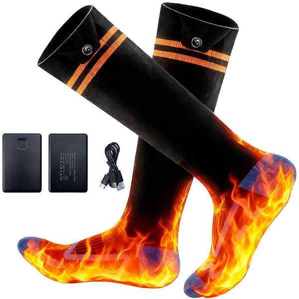 Rechargeable Heated Socks for Men Women with APP Control-5805A