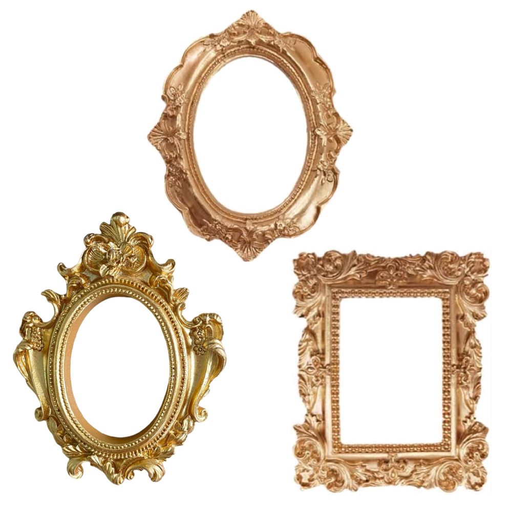 Home D cor Vintage style Gold Picture Frame Set of 3 (11.2 cm) Shop