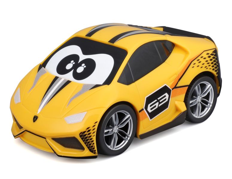 BB Junior Pull Back Racer - Lamborghini Huracan Coupe (13cm Long) - Yellow