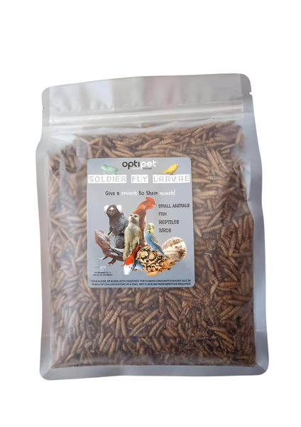 Optipet Soldier Fly Larvae 300g- Organic, Nutrient Rich Pet Feeder Insects