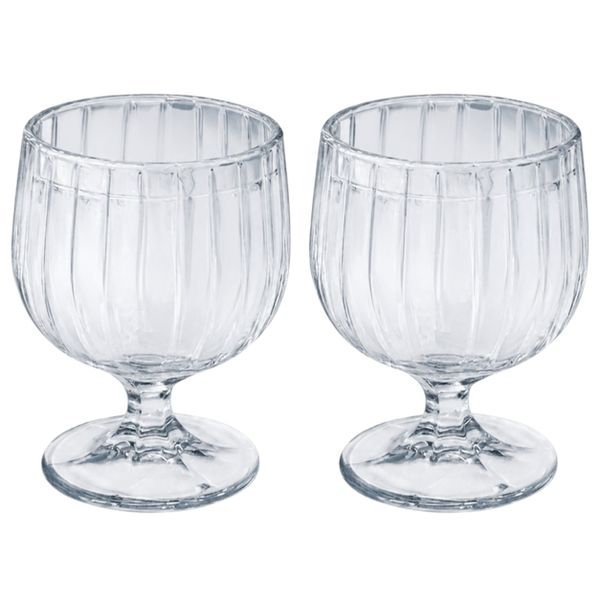 2 Pack - Vintage Inspired Glass - Transparent