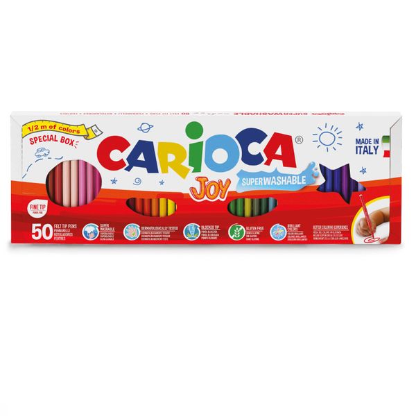 Carioca Joy Superwashable Felt tip Pens 50's