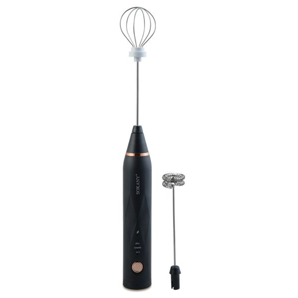 Sokany Electric Milk Frother Rechargeable Handheld Milk Foamer