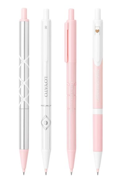 4 Pack - Pastel Gel Ink Pens - Pink