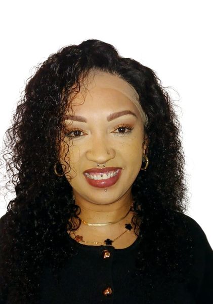 20" Full Frontal Malaysian Natural Colour Curly Wig
