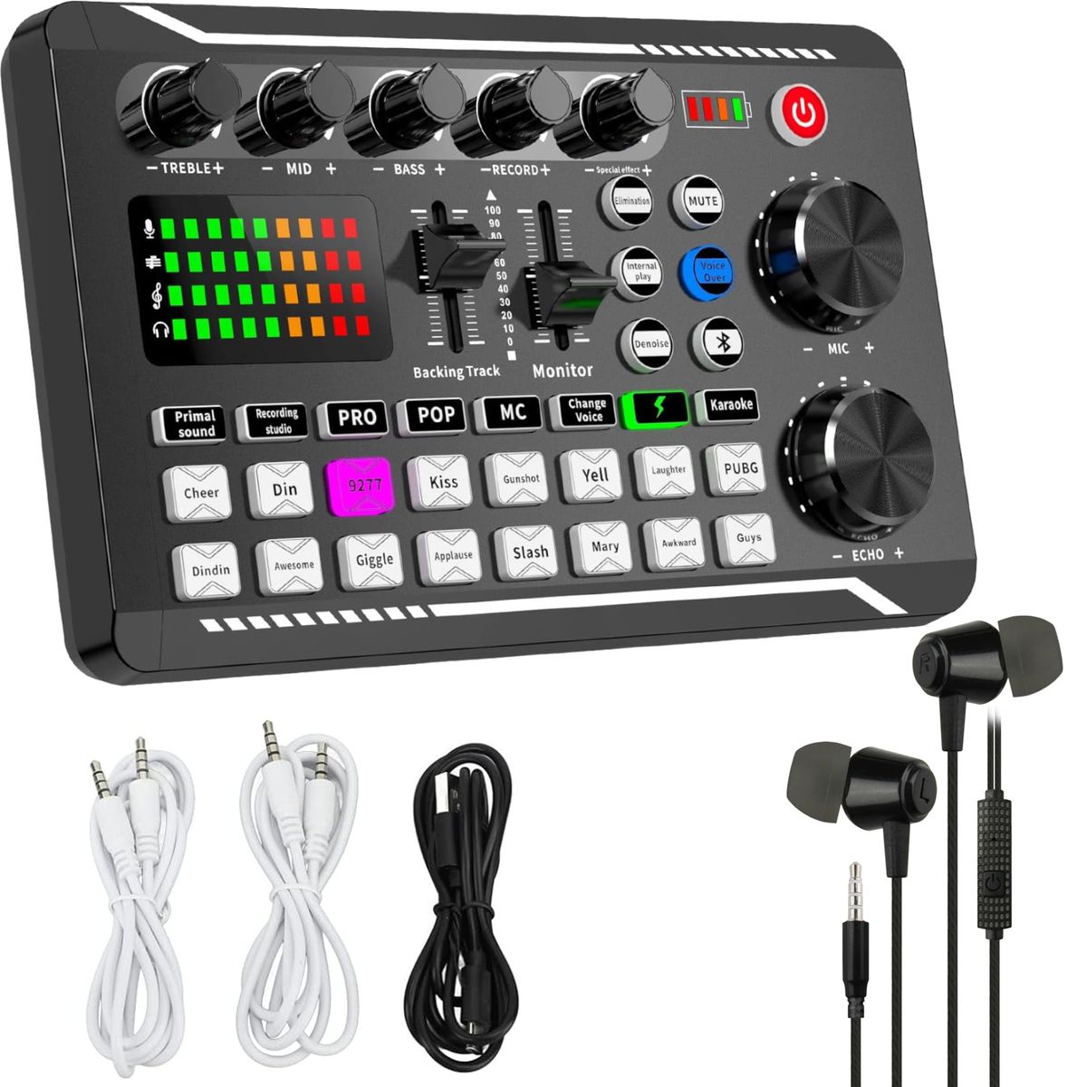 Pro Live Sound Card Mixer With DJ Mixer Effects & Voice Changer ...