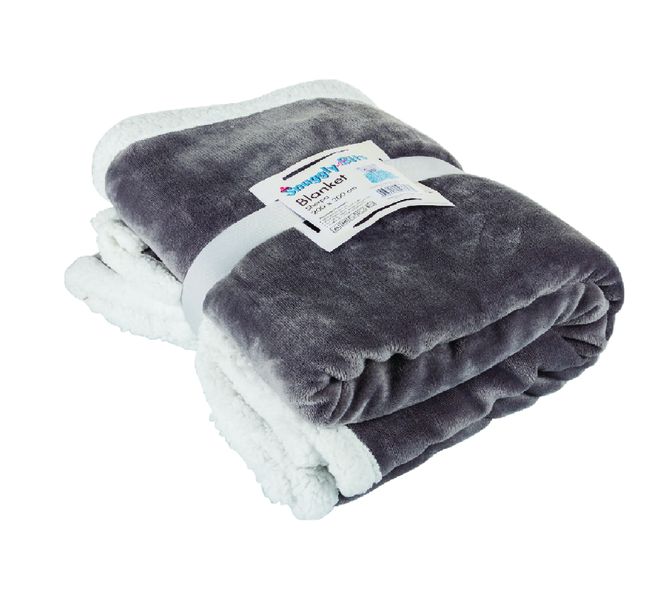 Blanket Flannel With Sherpa 200x200cm