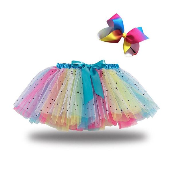 Multi-Layer Fairy Skirt - Purple Rainbow