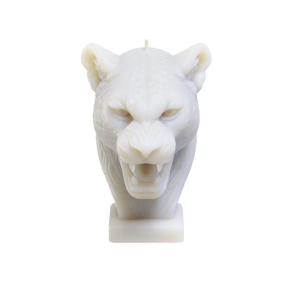 Leopard Candle 14cm Tall