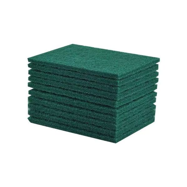 10-Pack Green Microfibre Kitchen Cloths - Low-Lint &amp; Machine Washable