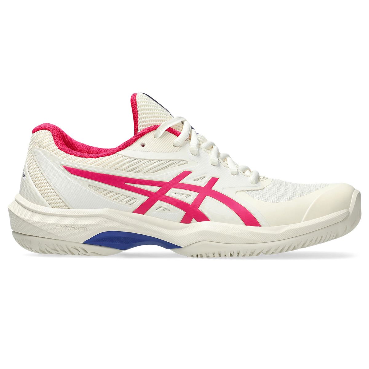 Asics Women's Game FF Tennis Shoes - Cream/Bright Rose