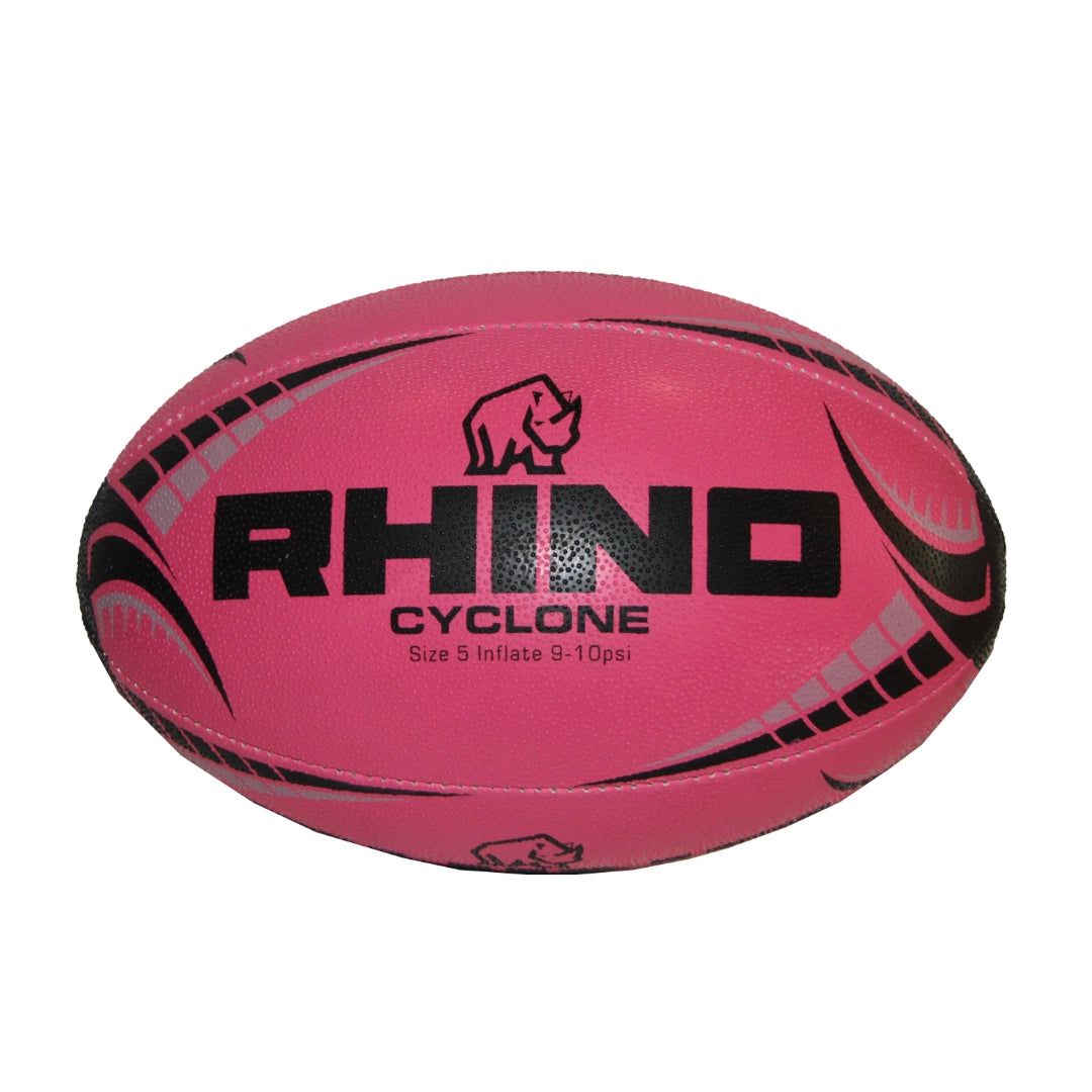 Rhino Cyclone Rugby Ball Hot Pink
