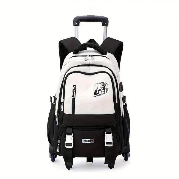 25L Large Capacity College Backpack with Trolley Sleeve &amp; Adjustable Straps