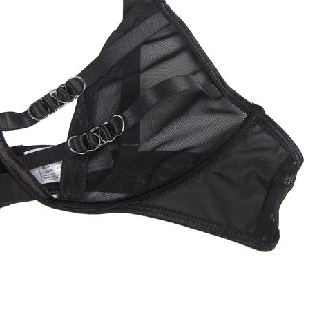 Women Sexy Lace Bodysuit Net Gauze Underwear see-through no