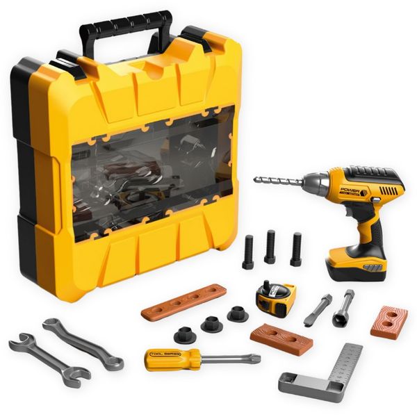 Little Builder - 18-Piece Tool Box Playset - Construction Toys for Boys
