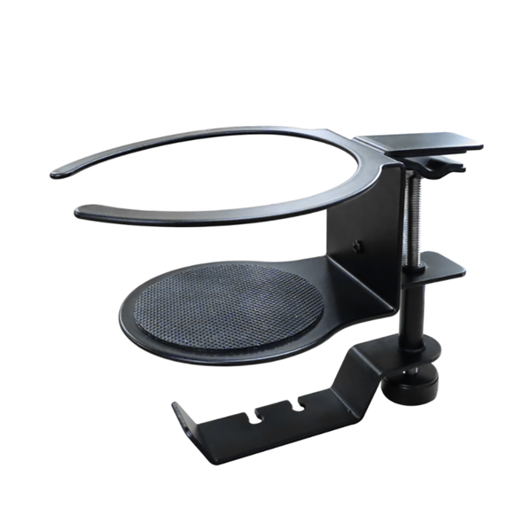 Headphone Holder Hanger with Water Cup Holder Under Desk 360° Rotation