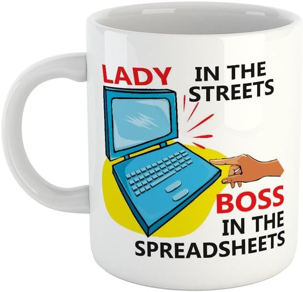 Boss in spreadsheets- Father's day-Mother's day- Valentines-Charistmas Mug