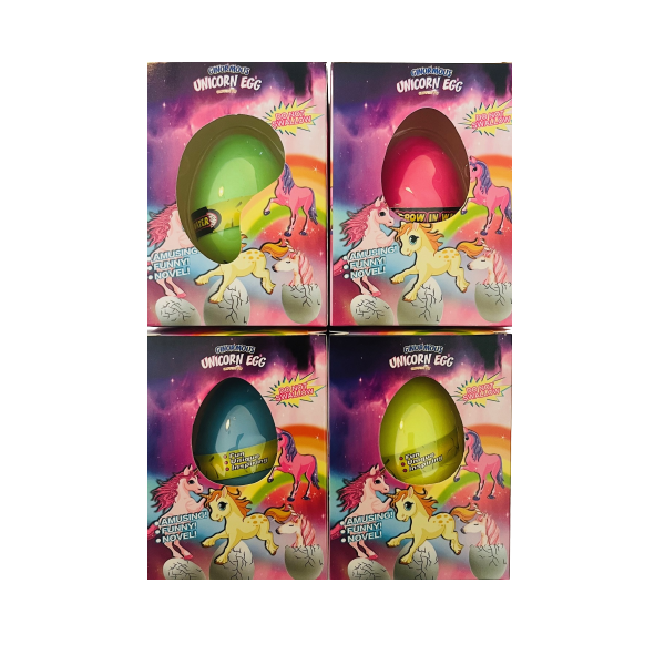 Hatching Unicorn Eggs - Grow Your Own Unicorn - 6cm - Pack of 4