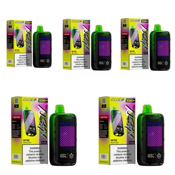 Nasty Surge 55k Puffs Disposable Vape - Riptide (Pack of 5)