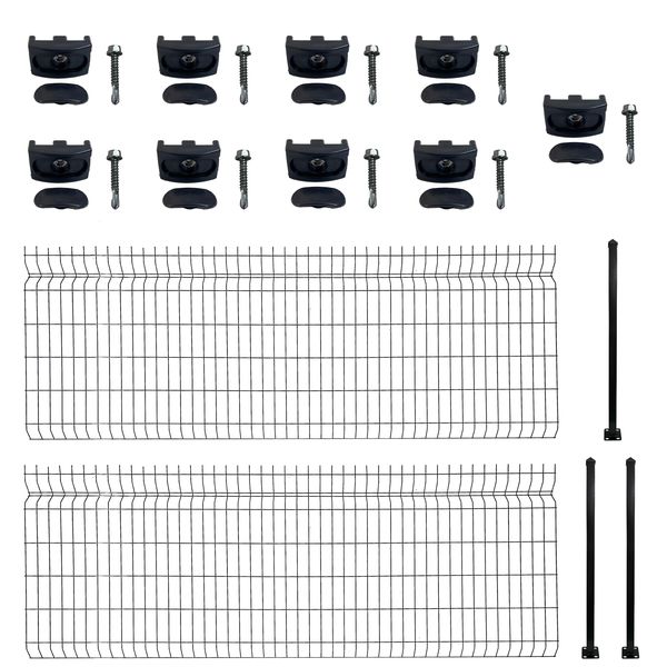 Clear View Fencing Panels Full Installation Kit (900x2500MM)