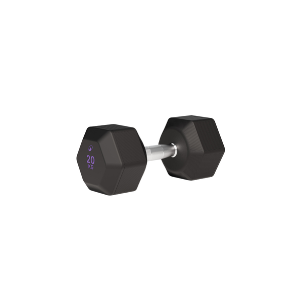 Decathlon - Corength Cross and Weight Training 20kg Hex Dumbbell - Black