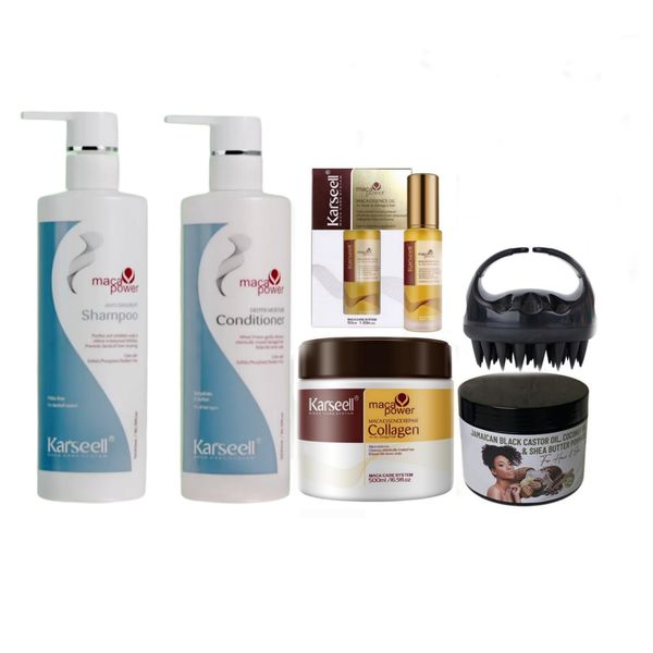 Karseell Anti-Dandruff Treatment Shampoo &amp; Conditioner, Mask, Oil &amp; Brush
