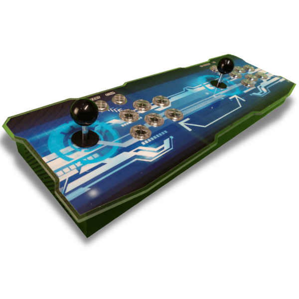 6100 IN 1 Pandora OS Austar L01 2D/3D Retro Arcade Gaming Console - Blue