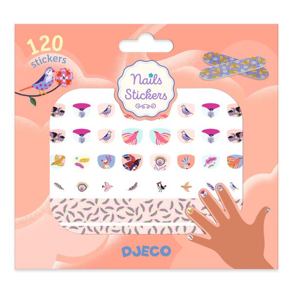 Djeco Nail Stickers - Feathers