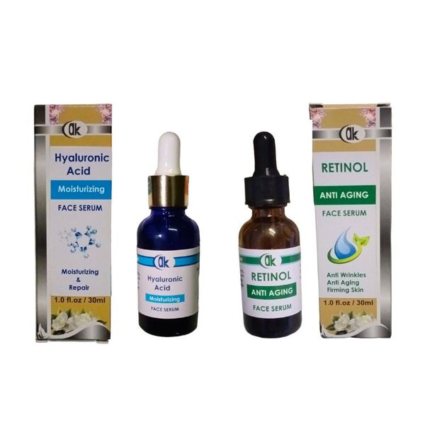 AK Hyaluronic Acid and Retinol Face Serum Combo