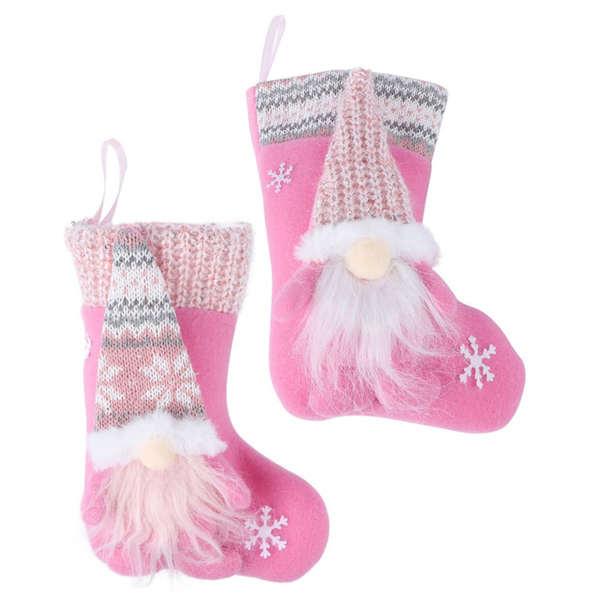 2Pcs Christmas Stocking Gift Bag, Decor Supplies for Christmas, Small