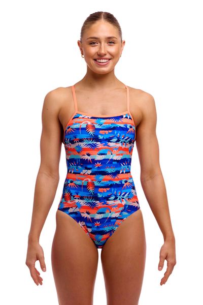 Funkita Ladies Single Strap One Piece Swimming Costume - Forever Fossil