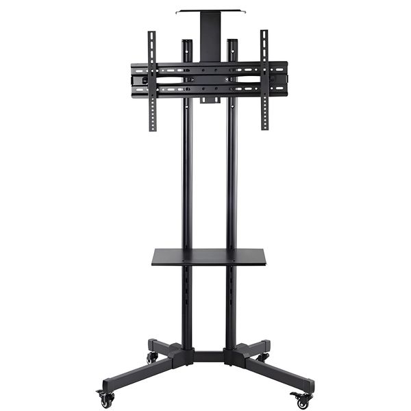 TV Stands Mobile TV Cart Floor Stand with Tray Bracket Mount for 32''-65