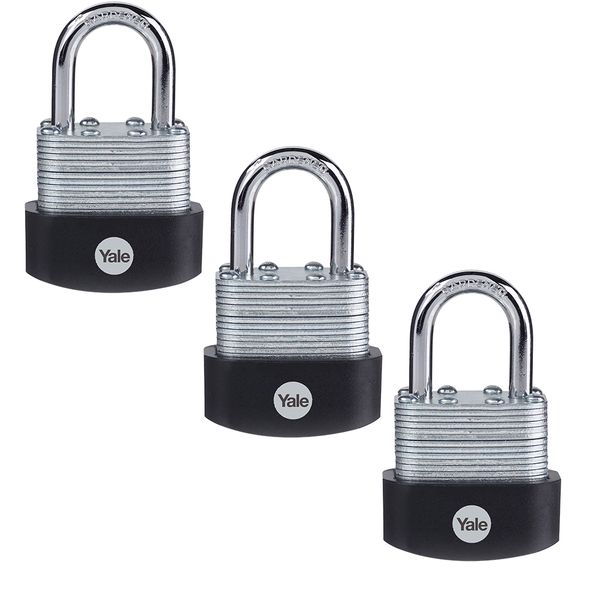 Yale 40mm Laminated padlock pack3