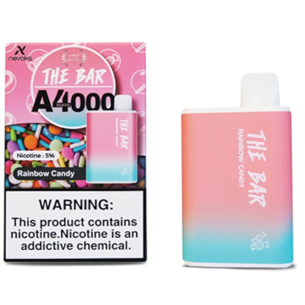 Nevoks Bar Disposable Vape 4000 Puffs (Rechargeable) - Rainbow Candy ...