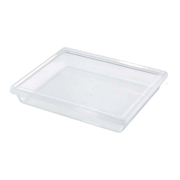 2 Pieces Stackable Meat Storage Container with Lid - Clear - 2200ml