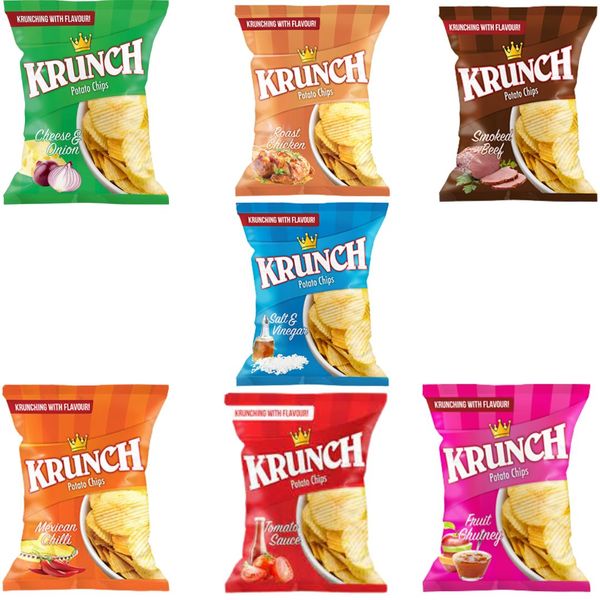 Krunch Potato Chip V Cut Assorted 48 x 30g