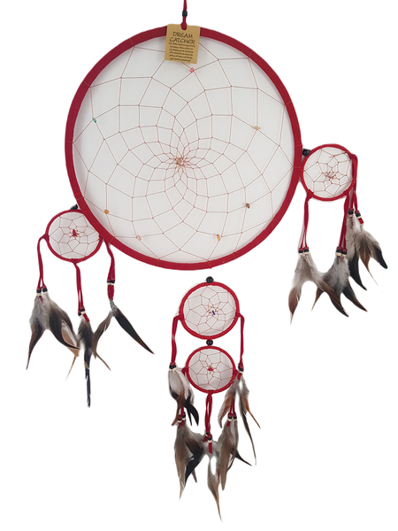 Dream Catcher Red - 30 x 30 cm