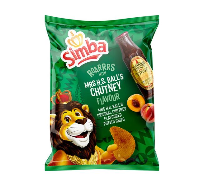 Simba Potato Chips - Mrs Balls Chutney (48 x 36g)